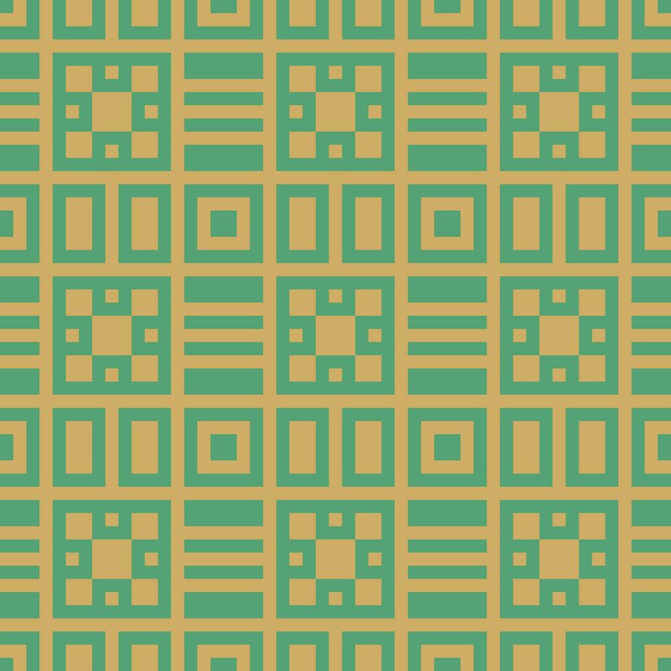 a green and gold geometric pattern vector