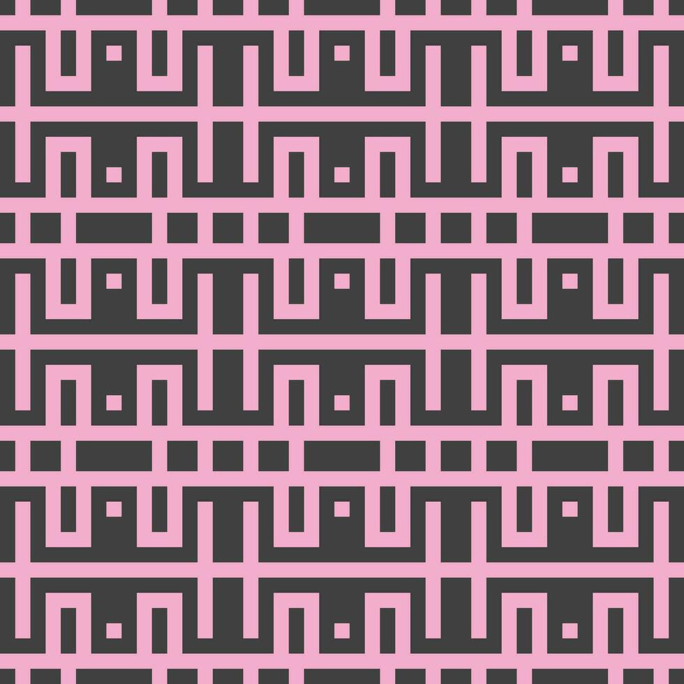 a pink and black geometric pattern vector