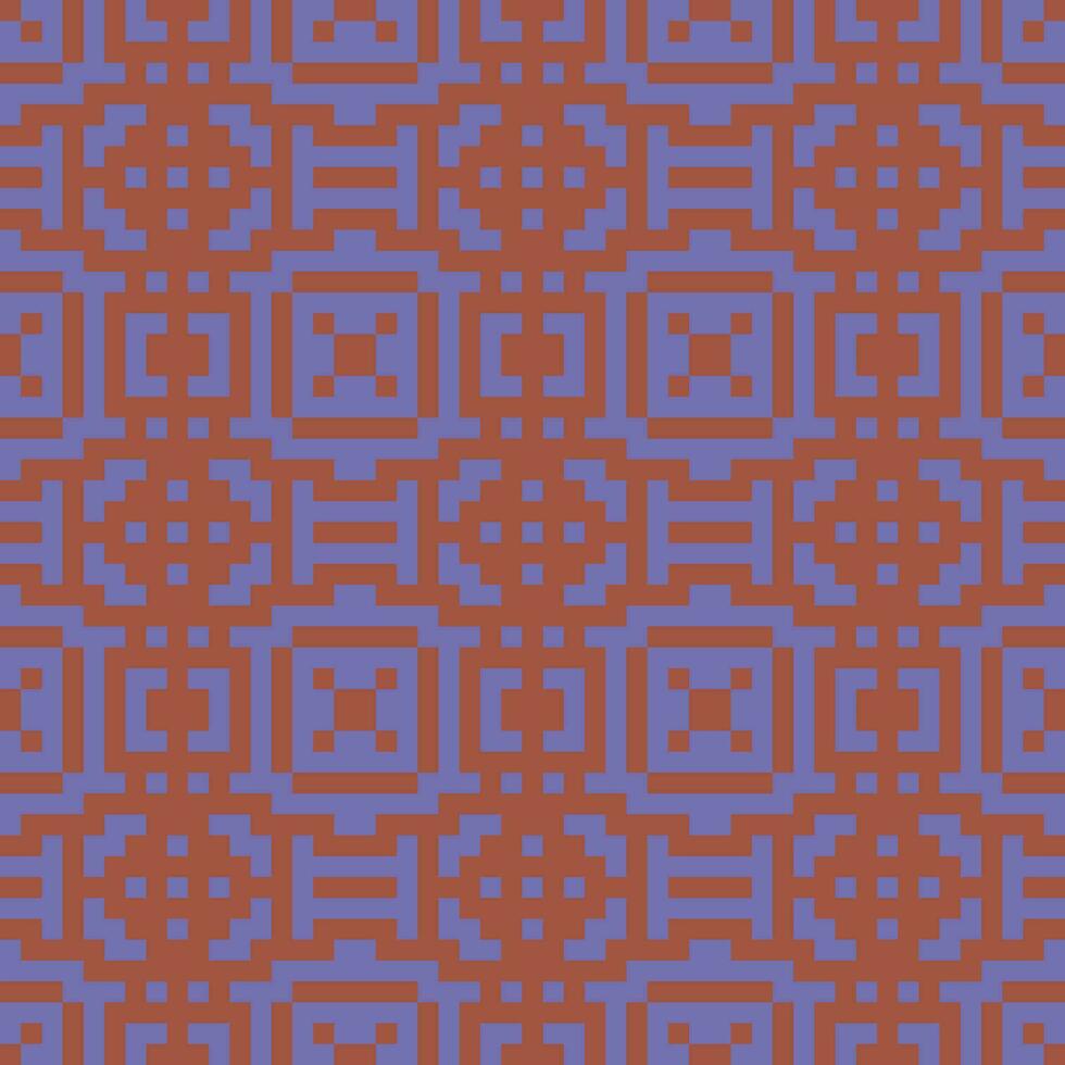 a pixel art pattern with squares and squares vector