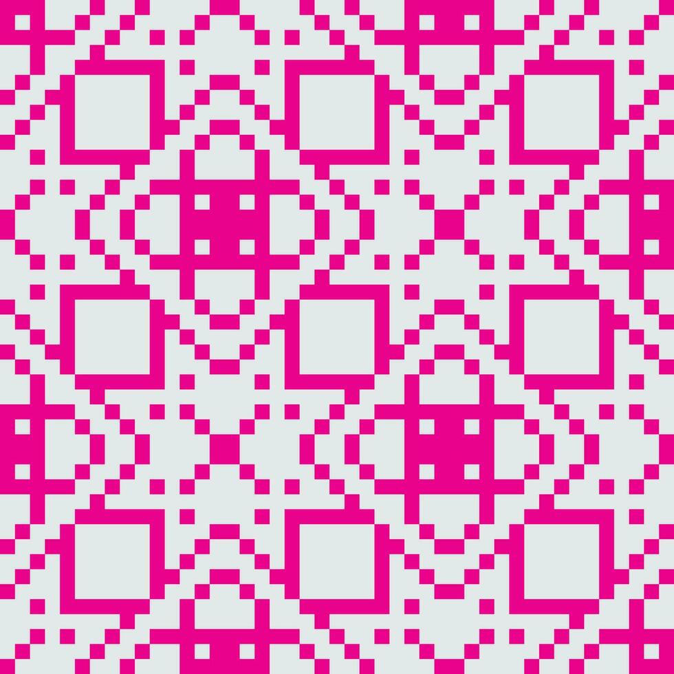 a pink and white pixel pattern vector