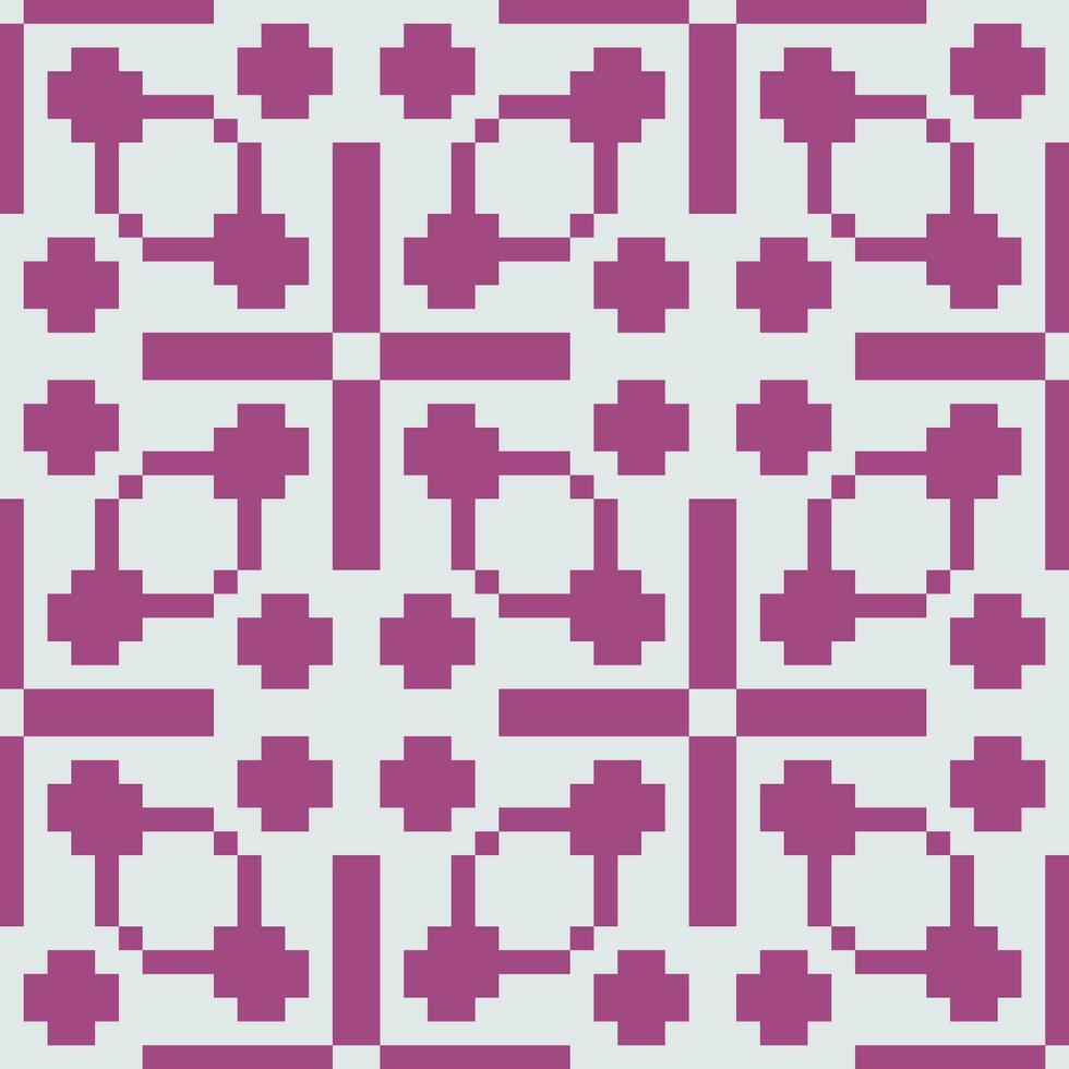 a pixel pattern with purple squares vector