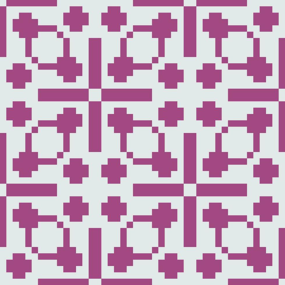 a pixel pattern with purple squares vector