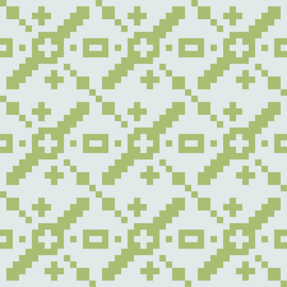 a pixel pattern with green squares on a white background vector