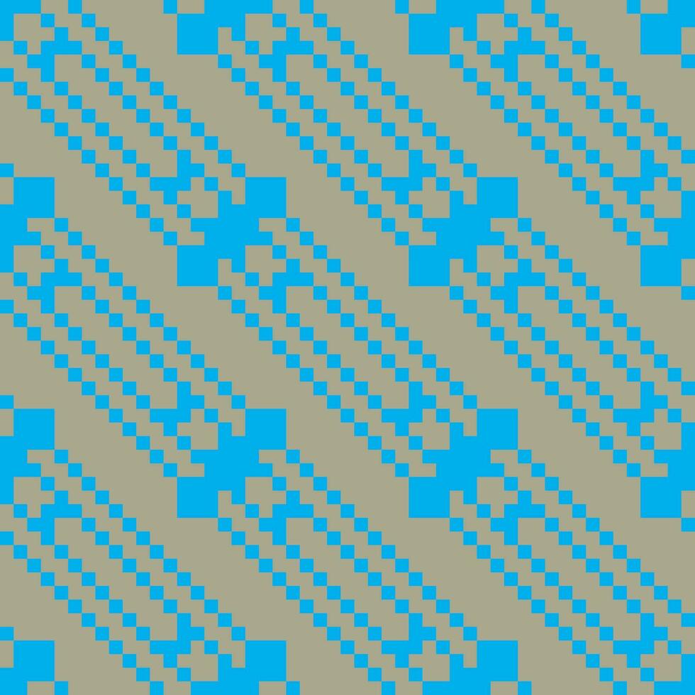 a pixelated blue and gray checkered pattern vector