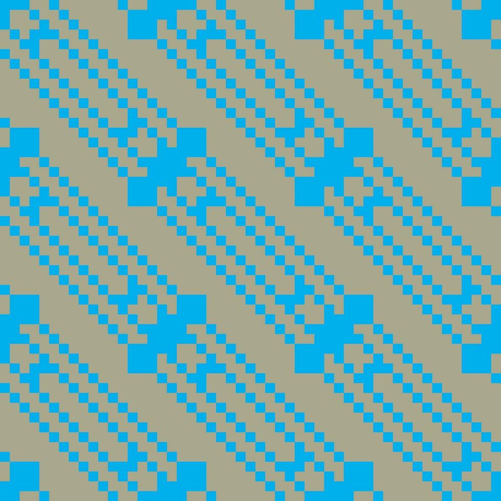 a pixelated blue and gray checkered pattern vector