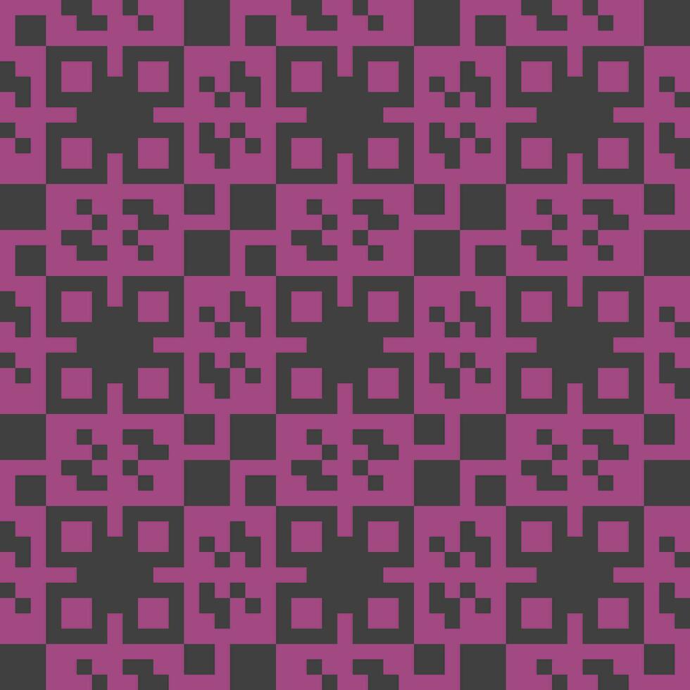 a pixelated pattern with squares in purple and black vector