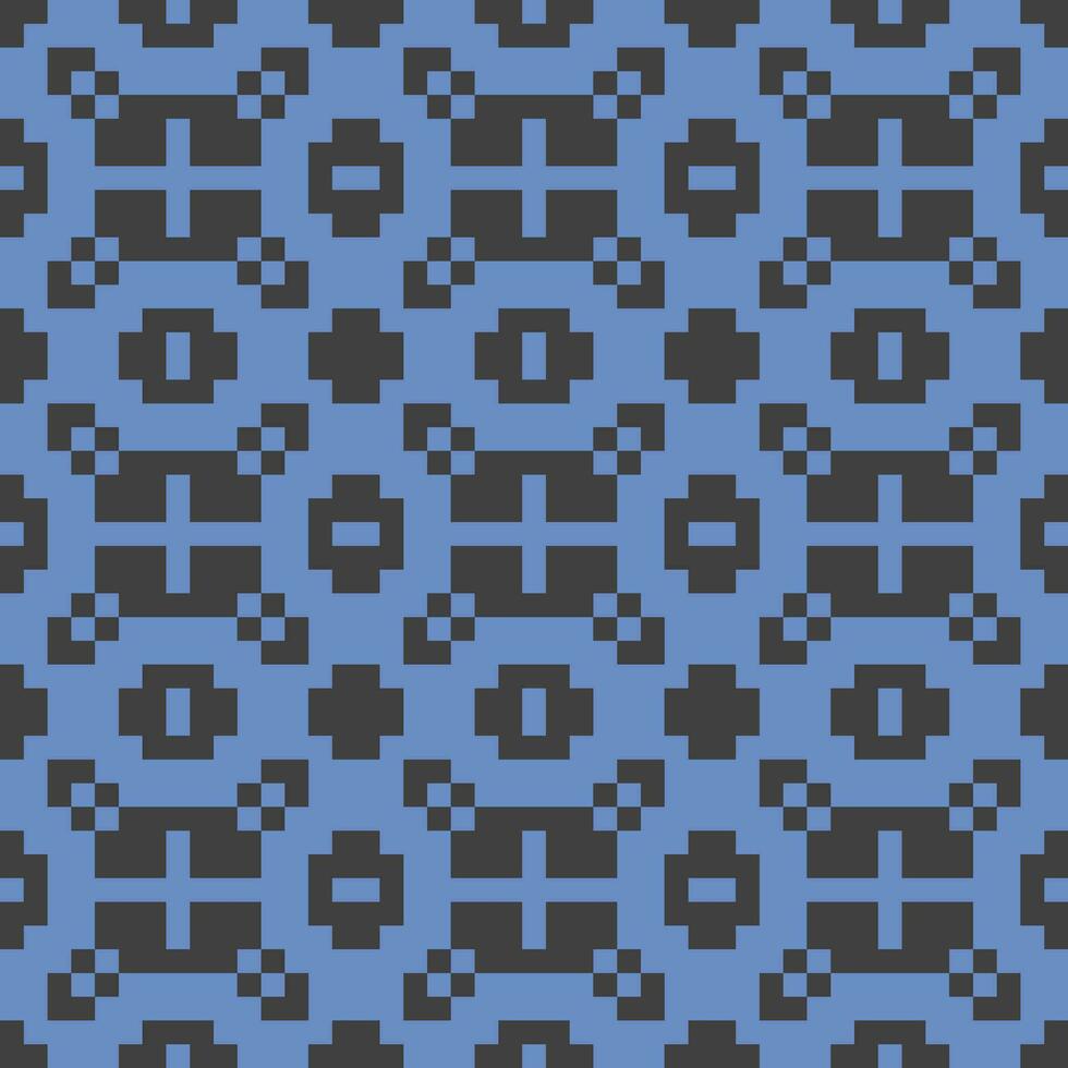 a blue and black pattern with squares vector