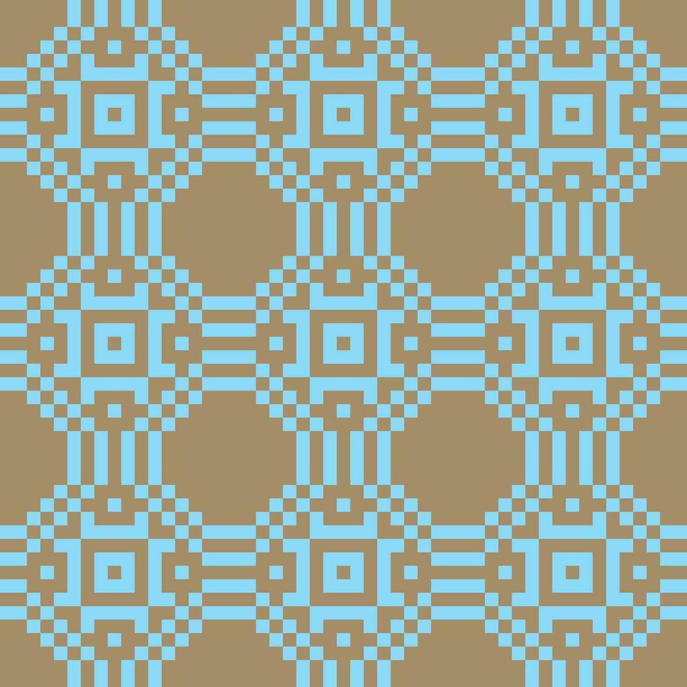a blue and brown pattern with squares vector