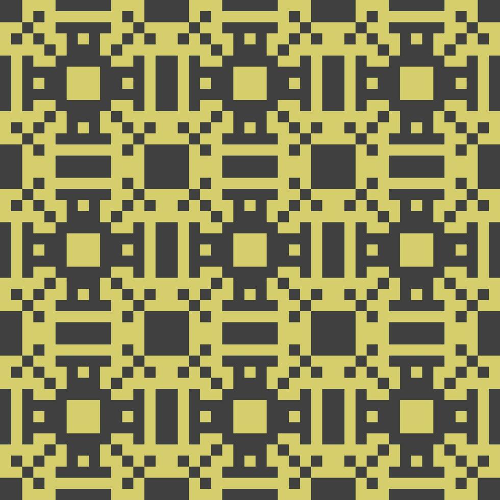 a pixelated pattern in yellow and black vector