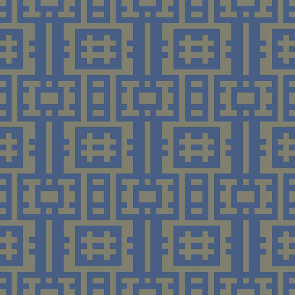 a blue and brown geometric pattern vector