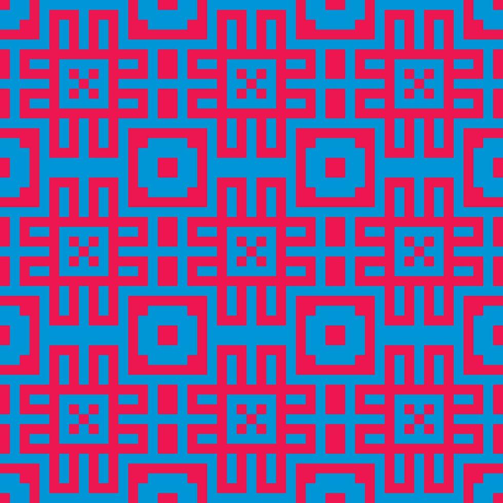 a blue and pink geometric pattern vector