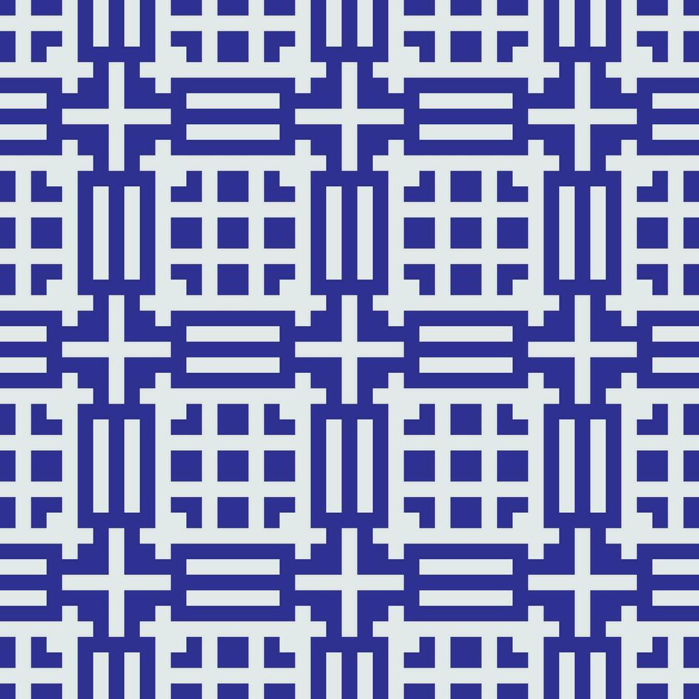 a blue and white geometric pattern vector