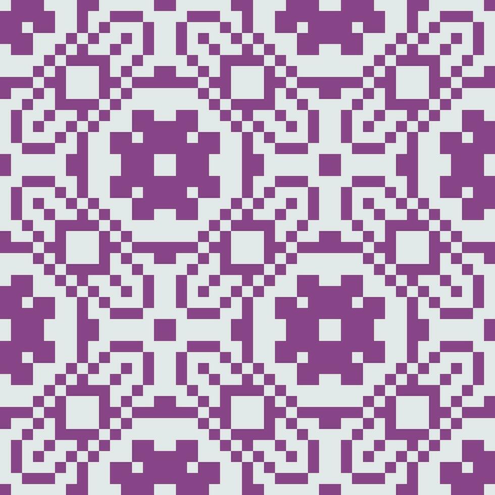 a pixel pattern in purple and white vector
