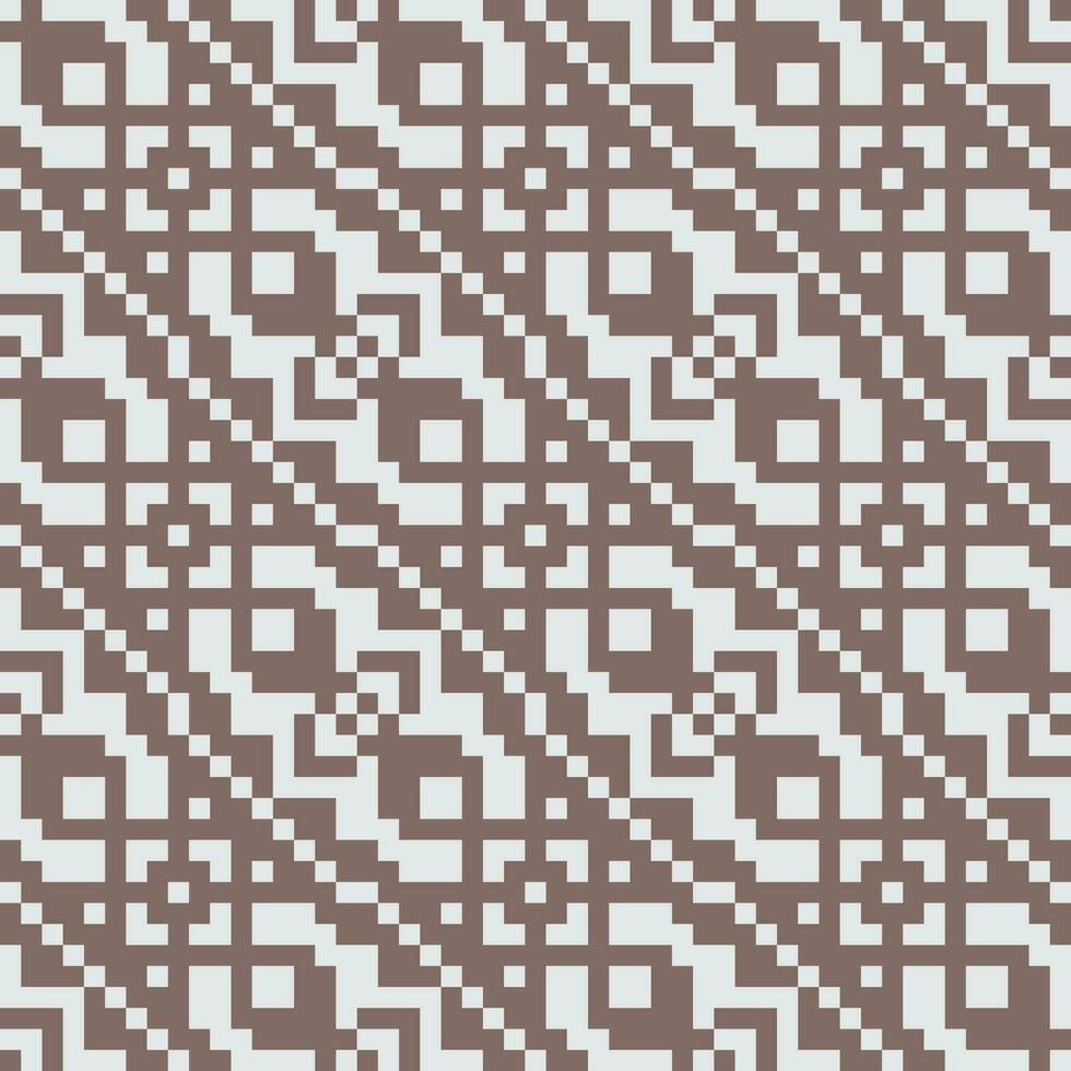 a brown and white pattern with squares vector
