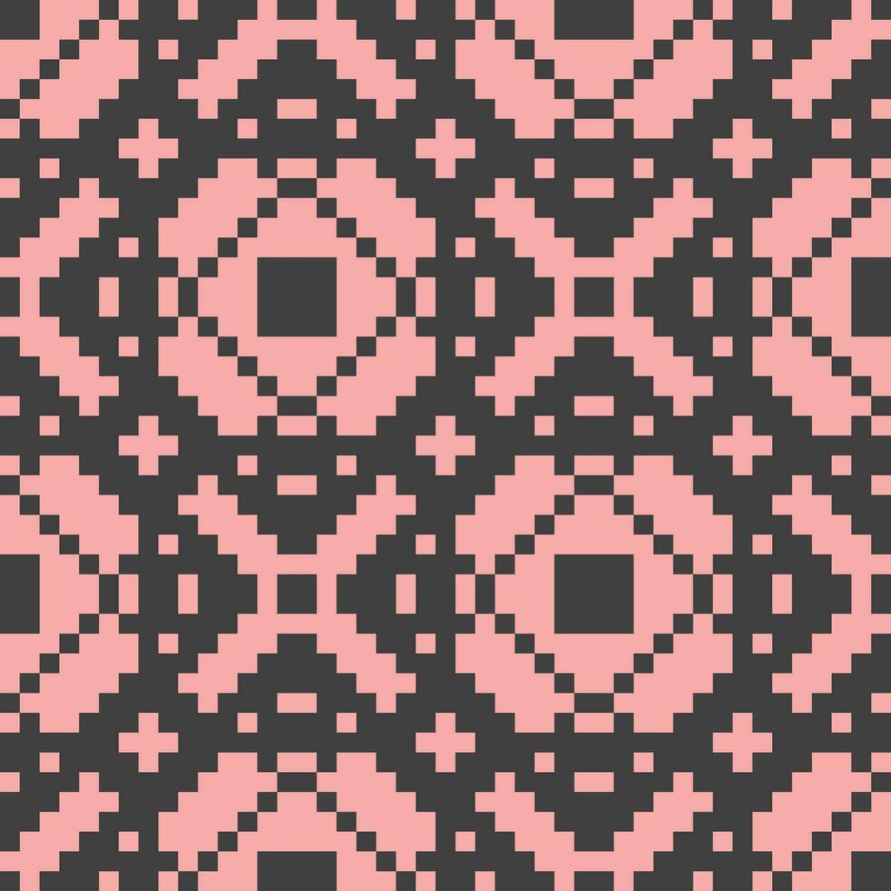 pixel pattern orange black abstarct vector