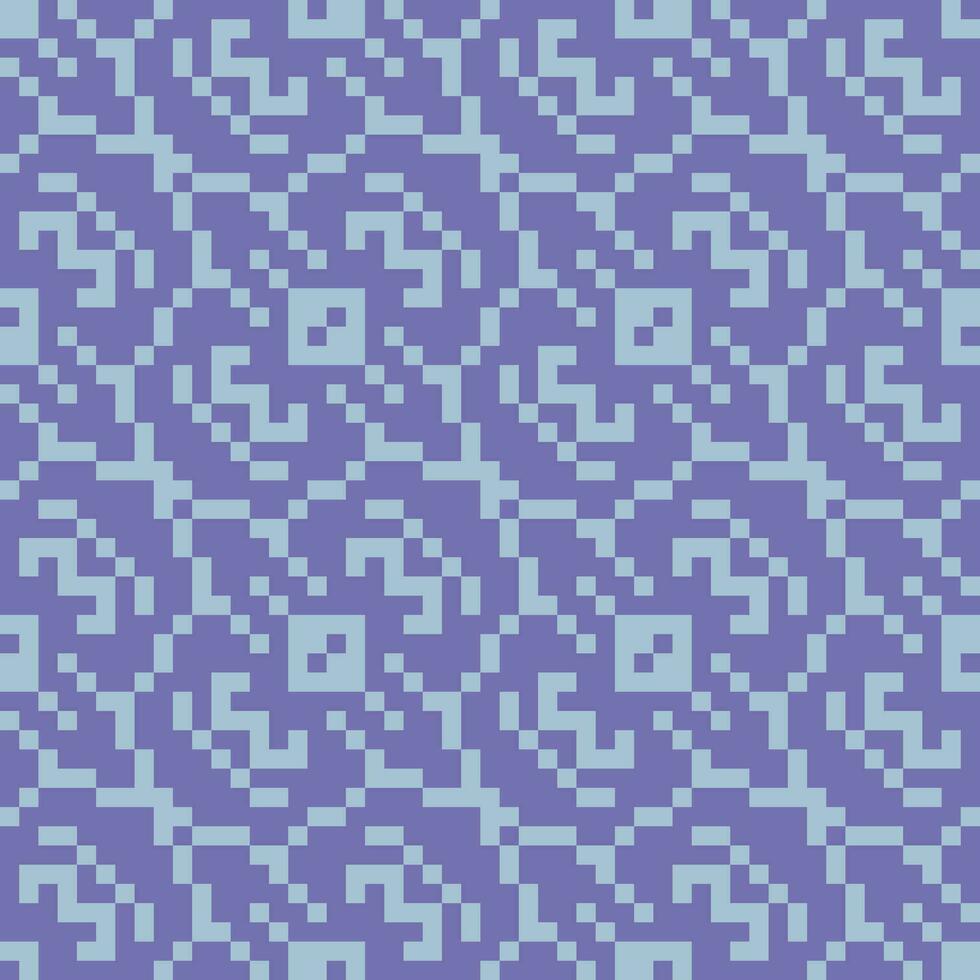 a pixel pattern in purple and blue vector