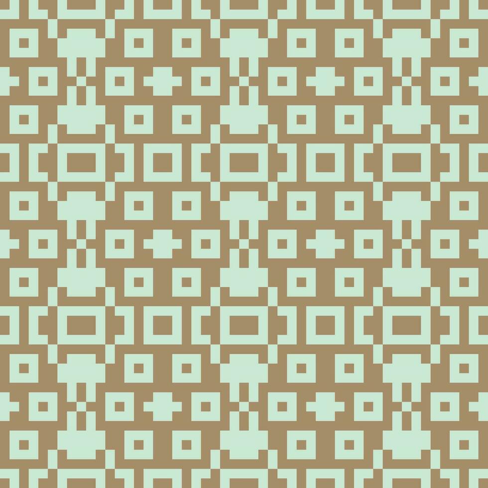 píxel cuadrado marrón verde resumen vector