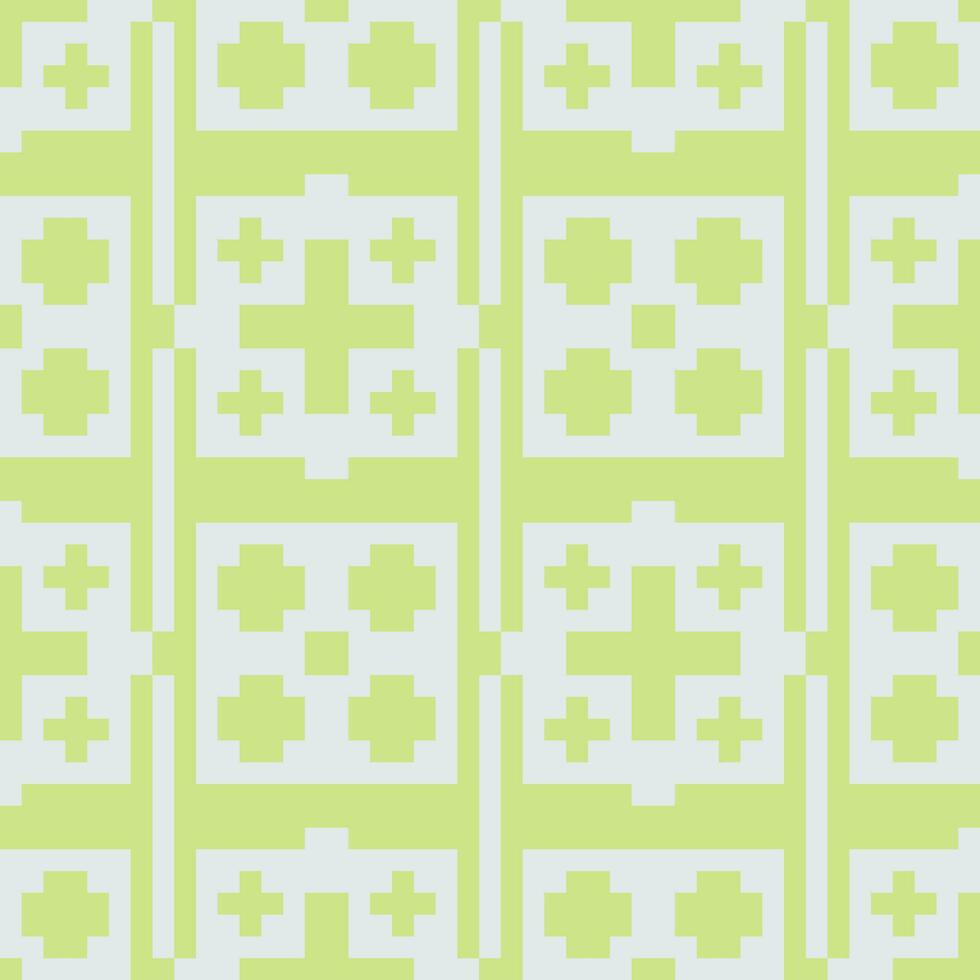 a green and white pattern with squares vector