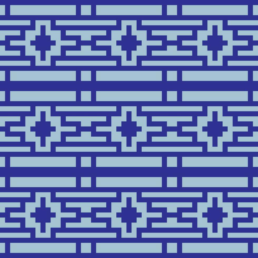 a blue and white geometric pattern vector