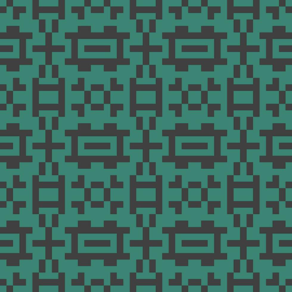 a green and black pattern with squares vector