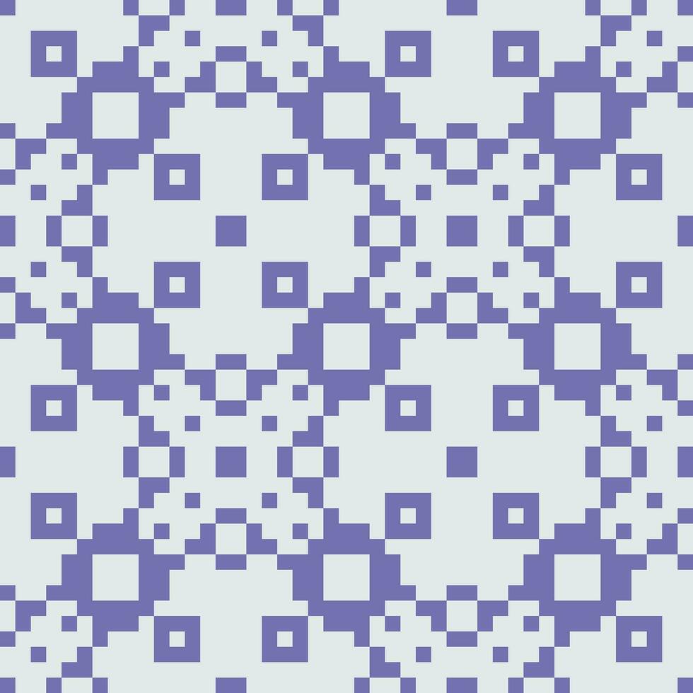 pixel square pattern blue and purple vector