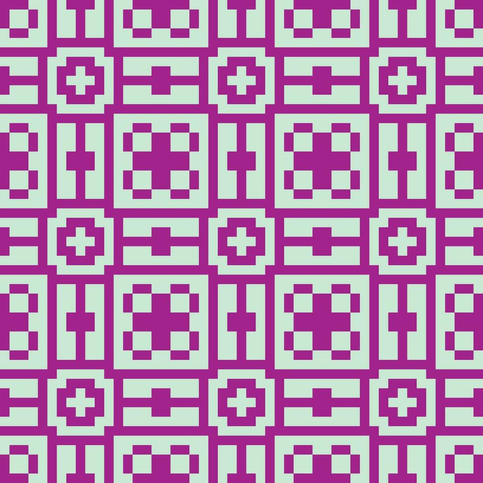 a pixelated pattern in purple and green vector