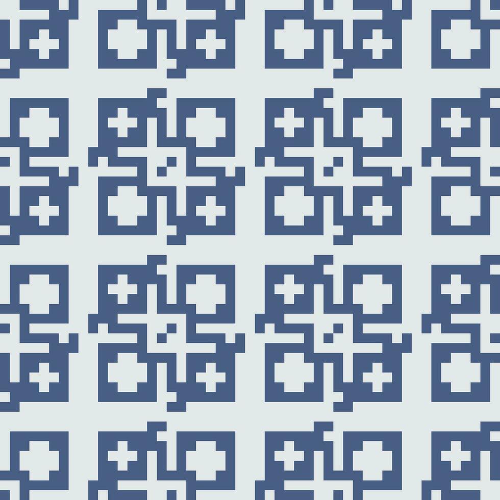 a blue and white pattern with squares vector