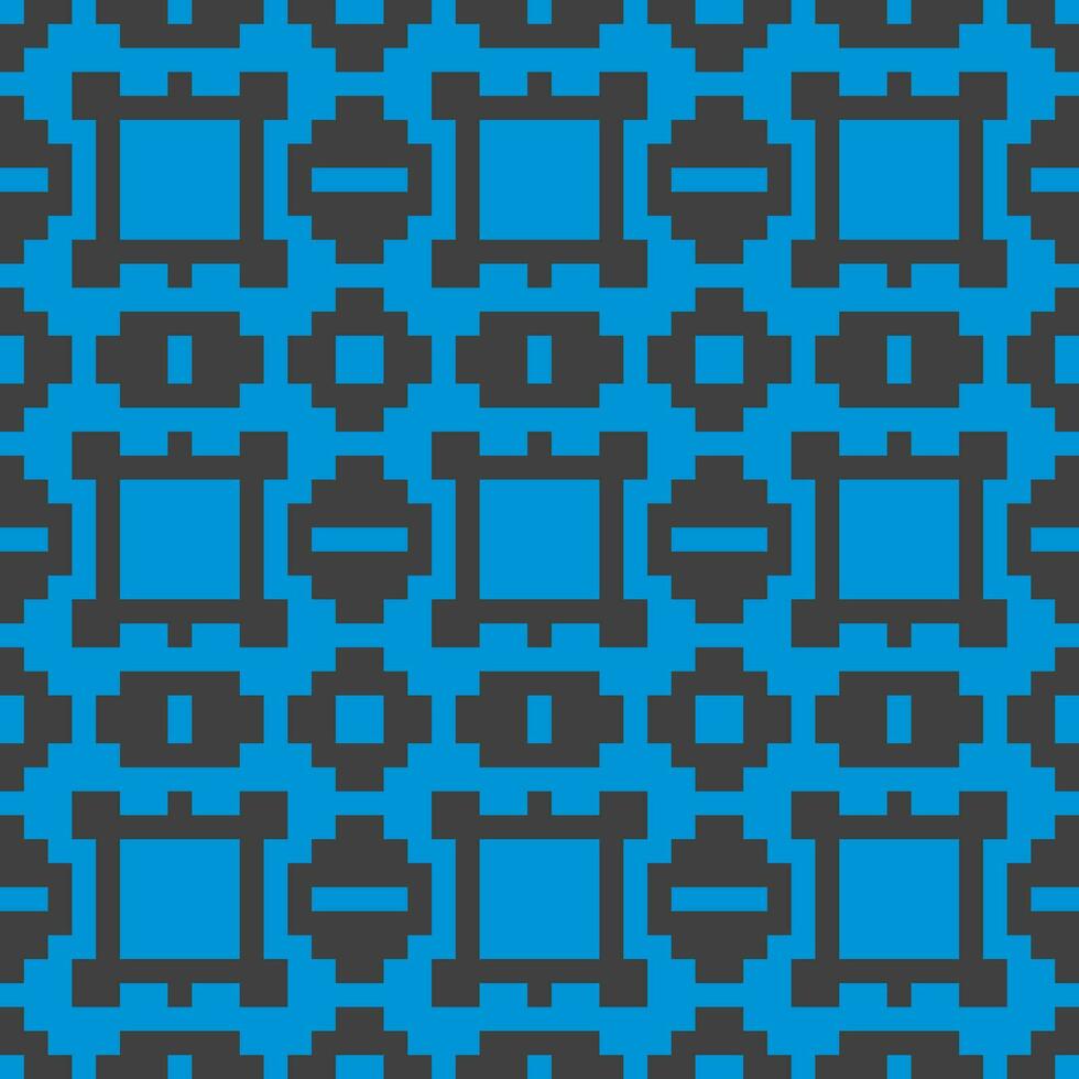 a blue and black pattern with squares vector