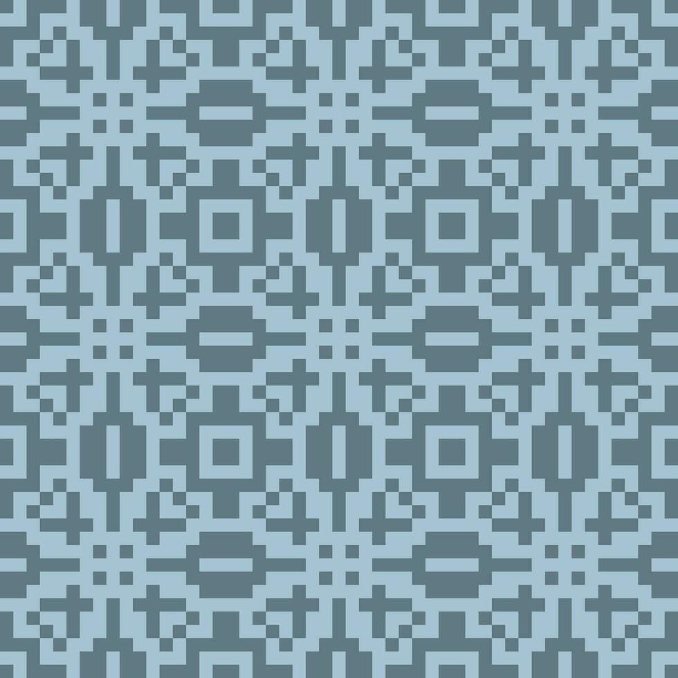 a blue and gray pixel pattern background vector