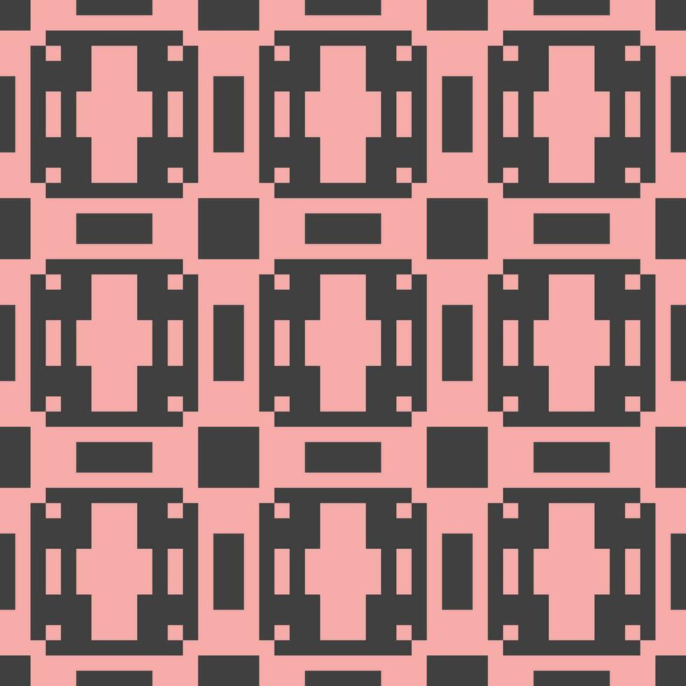 a pink and black pattern with squares vector