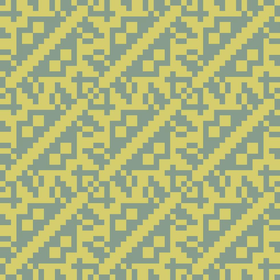 a yellow and blue pattern with squares vector