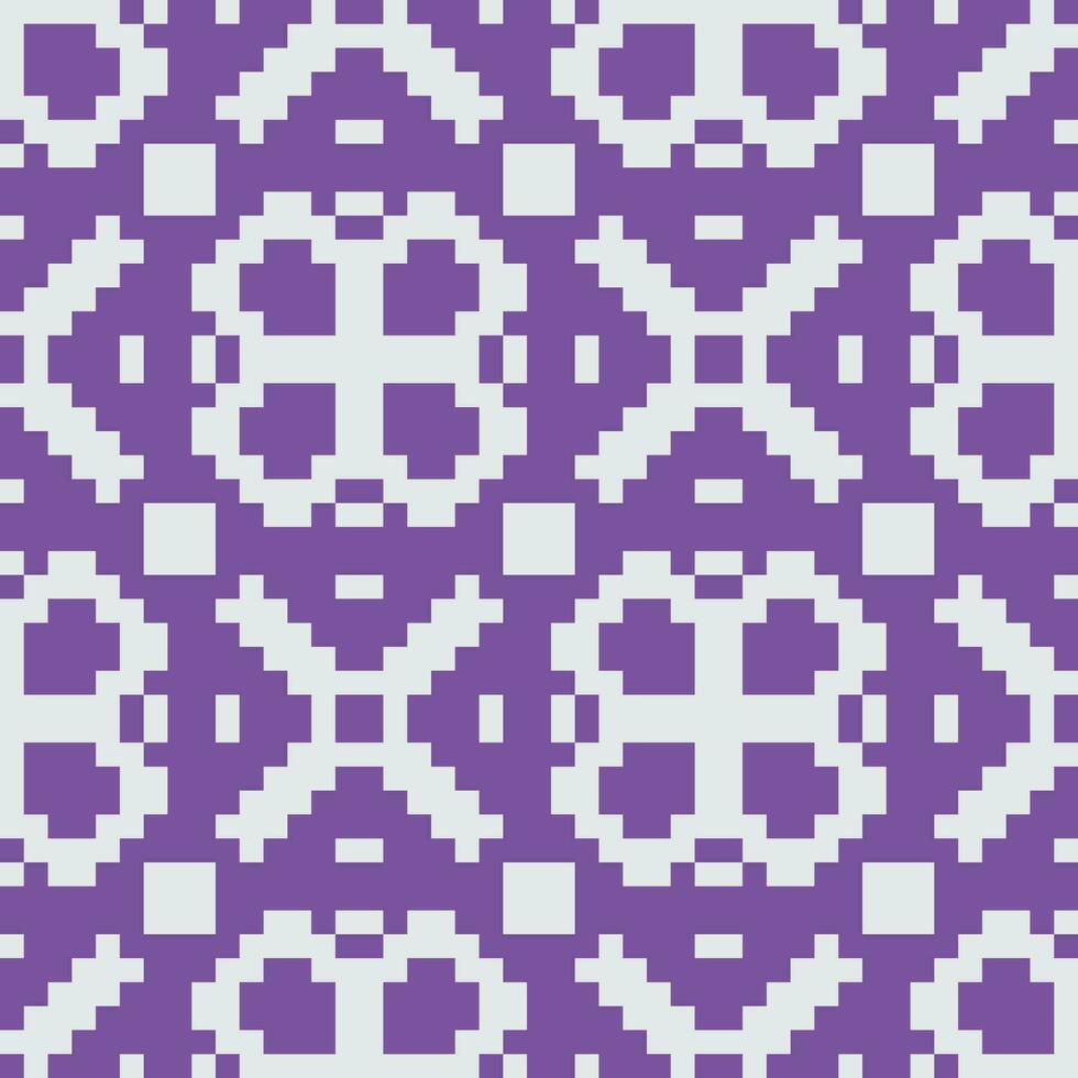 a pixel pattern in purple and white vector