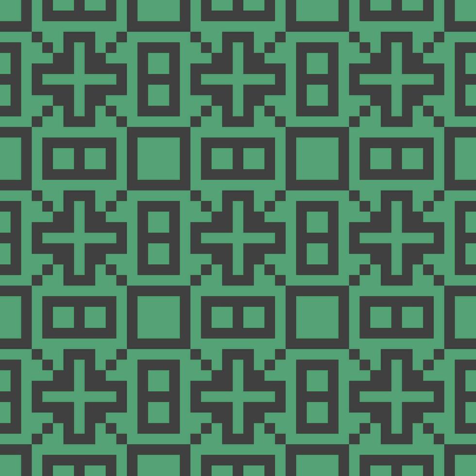 a green and black pattern with squares vector