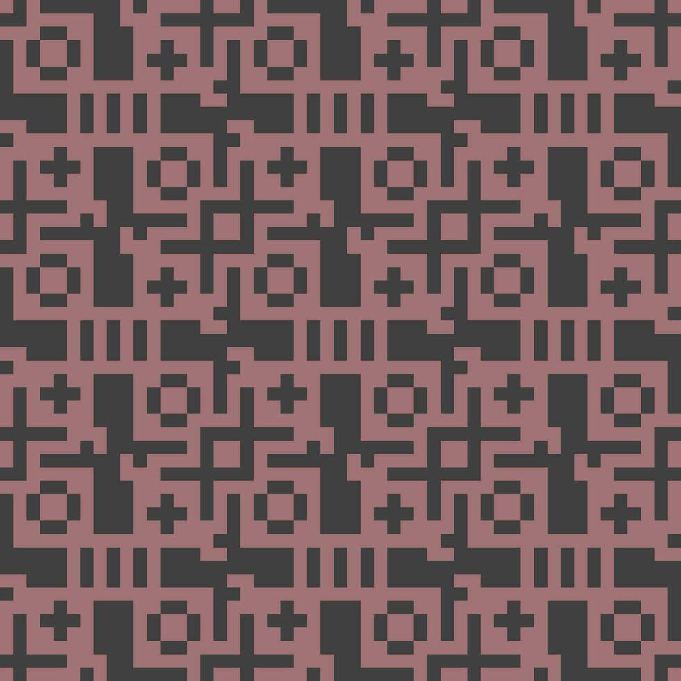 a pixelated pattern with squares and lines vector