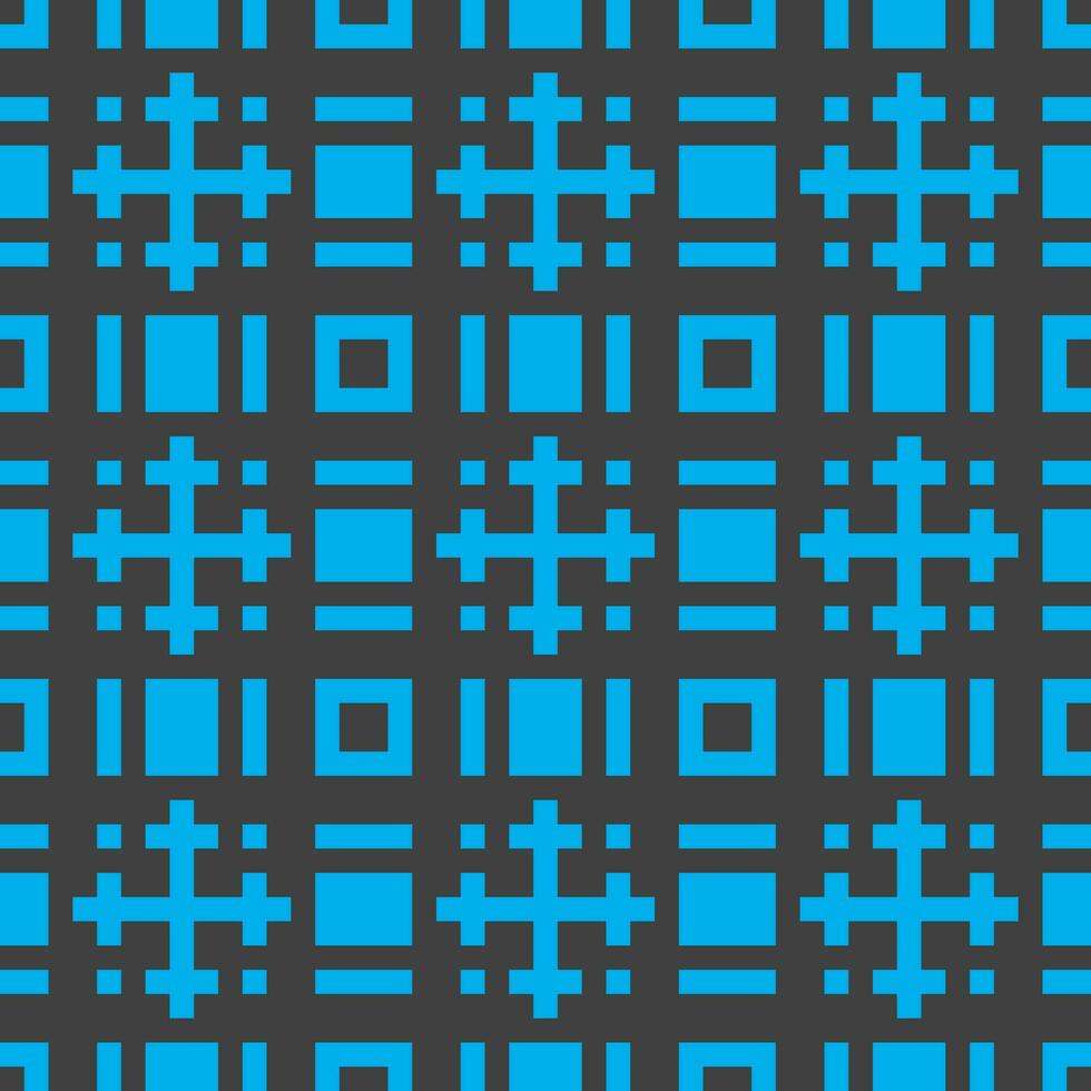 a blue and black pattern with squares vector