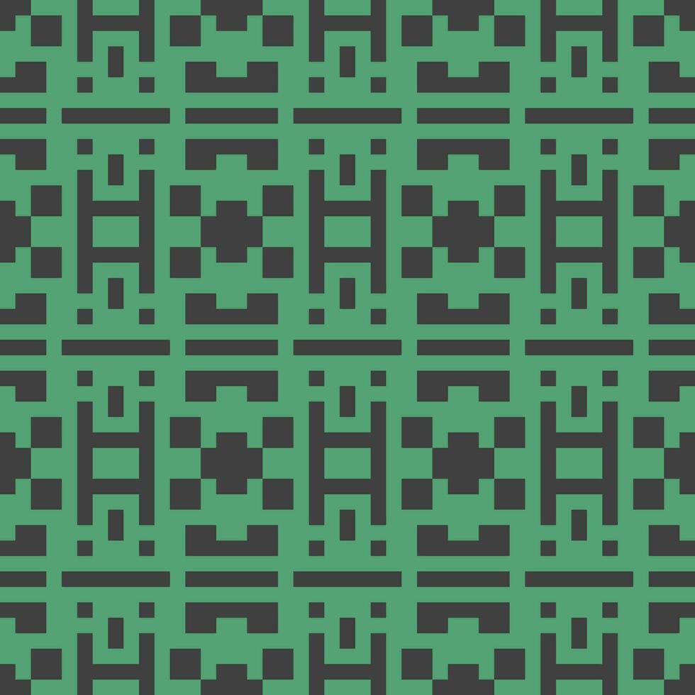 a green and black pattern with squares vector