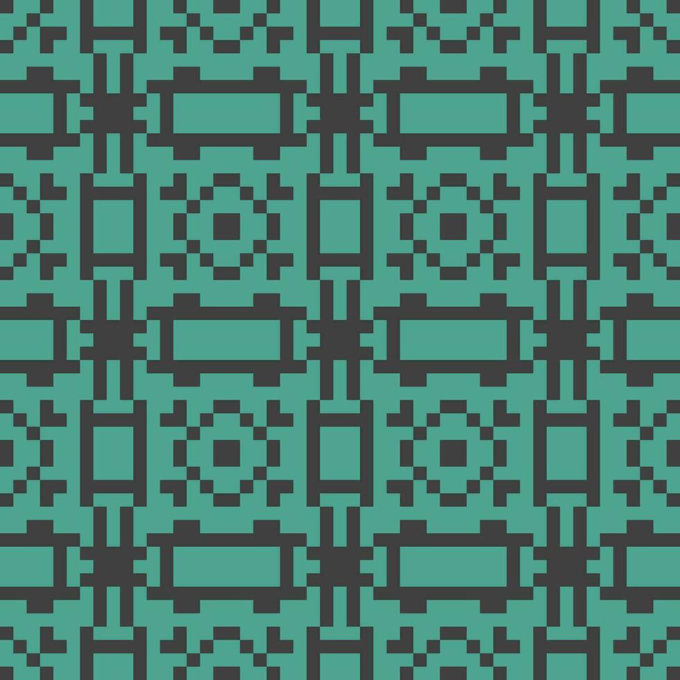 a green and black pattern with squares vector