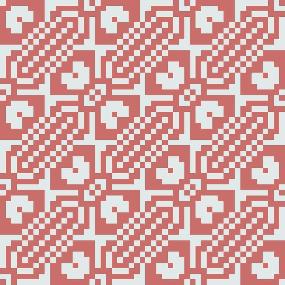 a pixelated pattern with squares and circles vector