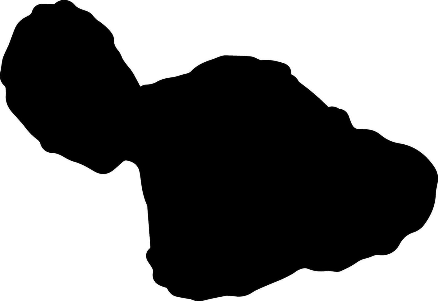 solid icon for maui vector