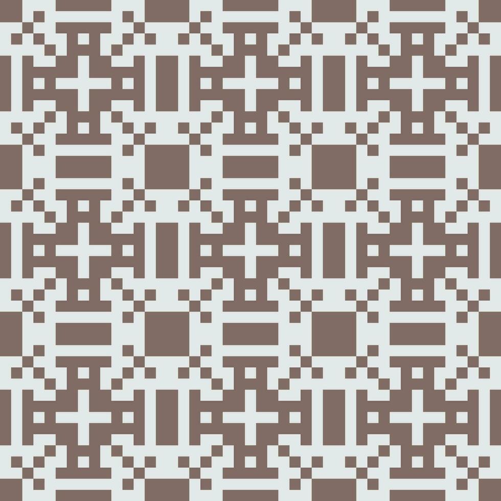 a brown and white pattern with squares vector