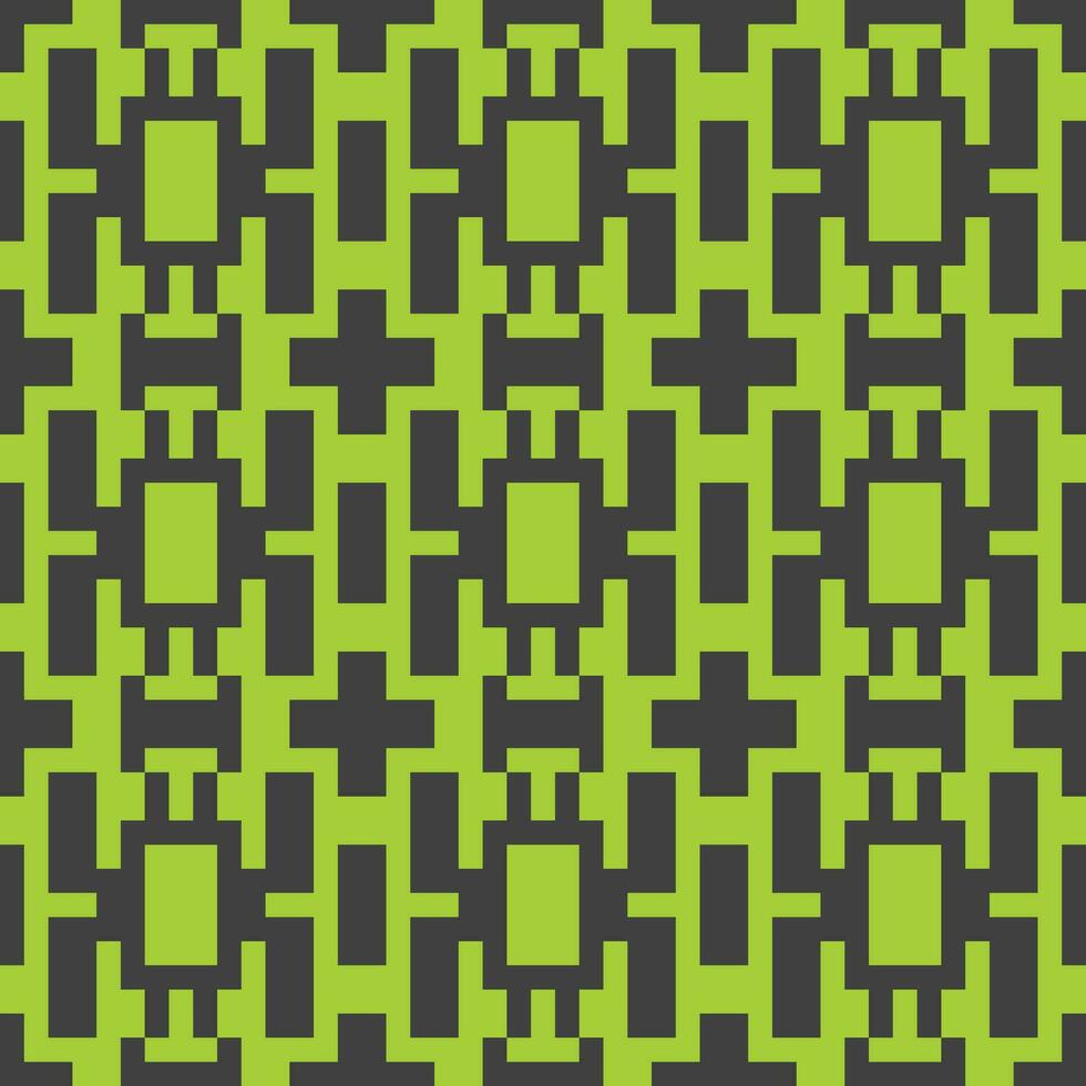 a green and black pattern with squares vector
