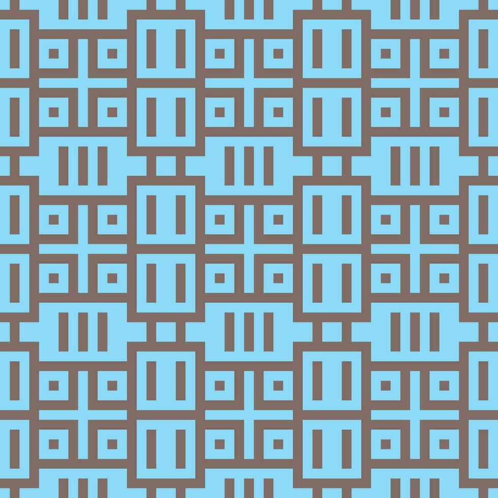 a blue and brown geometric pattern vector