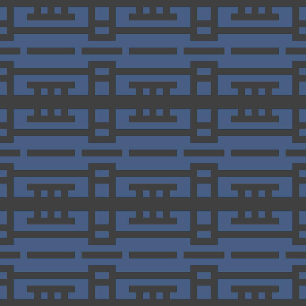 a blue and black geometric pattern vector