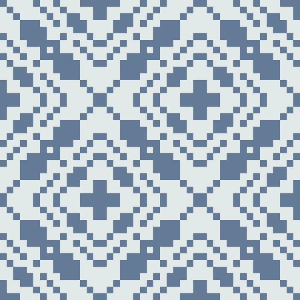 a blue and white geometric pattern vector