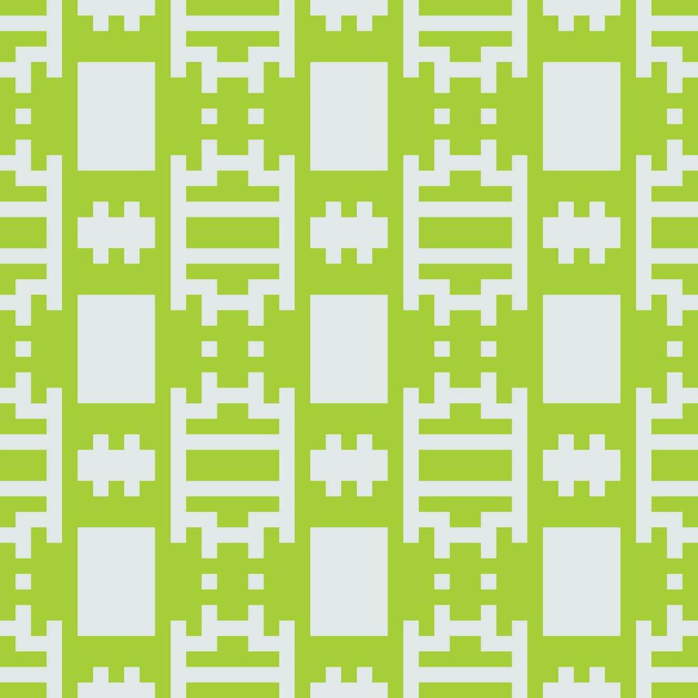 a green and white pattern with squares vector