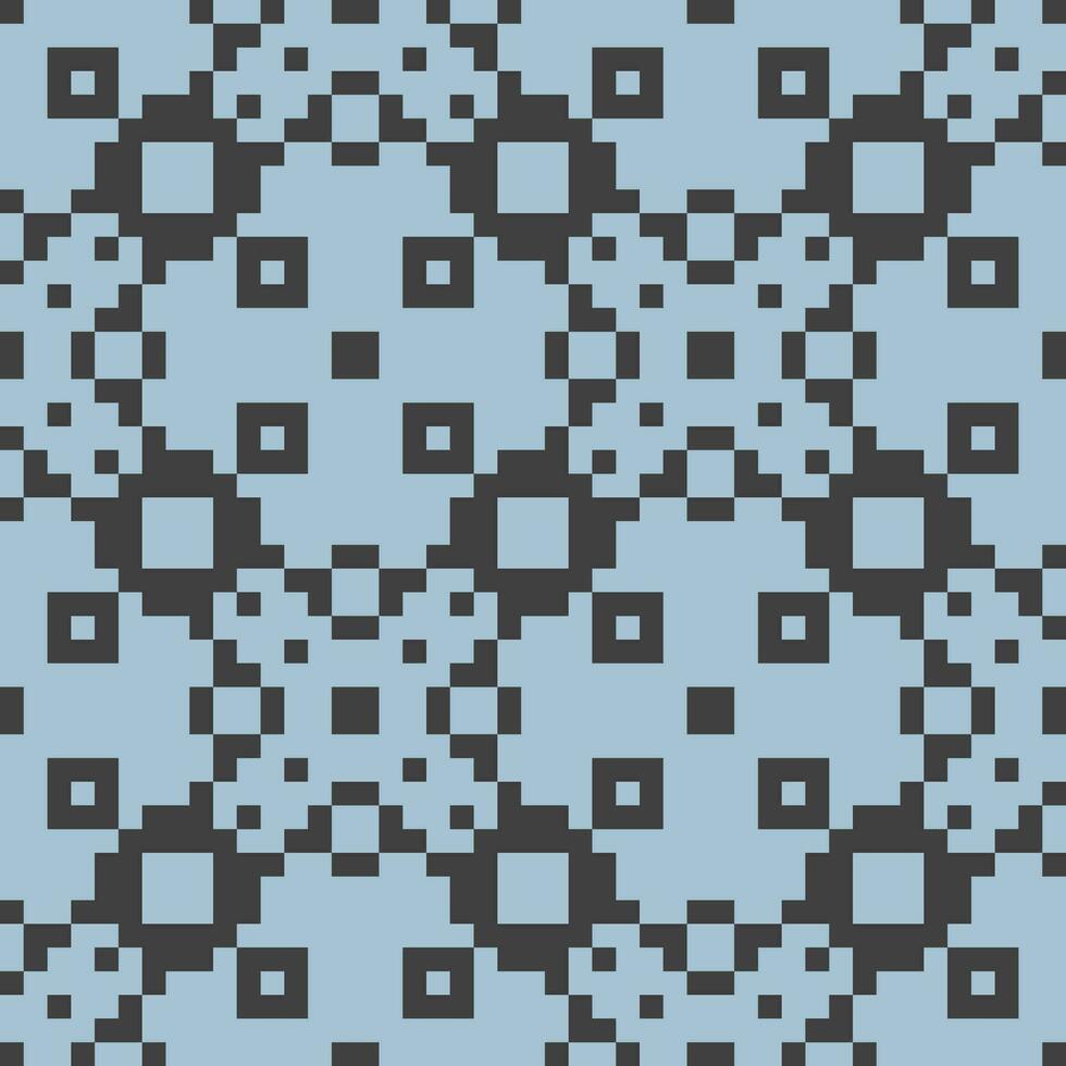 a pixelated pattern with squares in blue and black vector