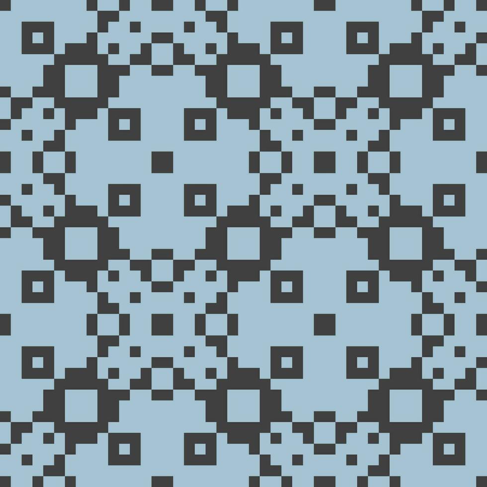 a pixelated pattern with squares in blue and black vector