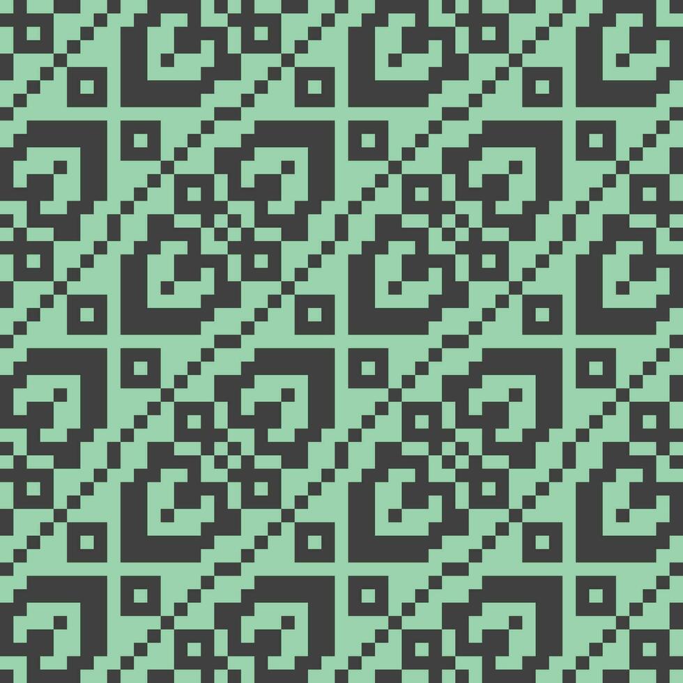 a green and black pattern with squares vector