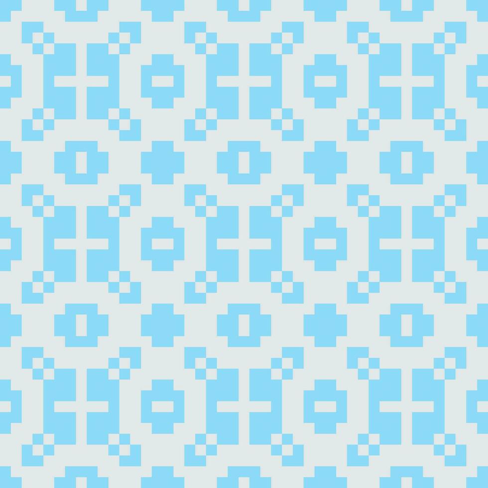 pixelated pattern with blue squares on a light background vector