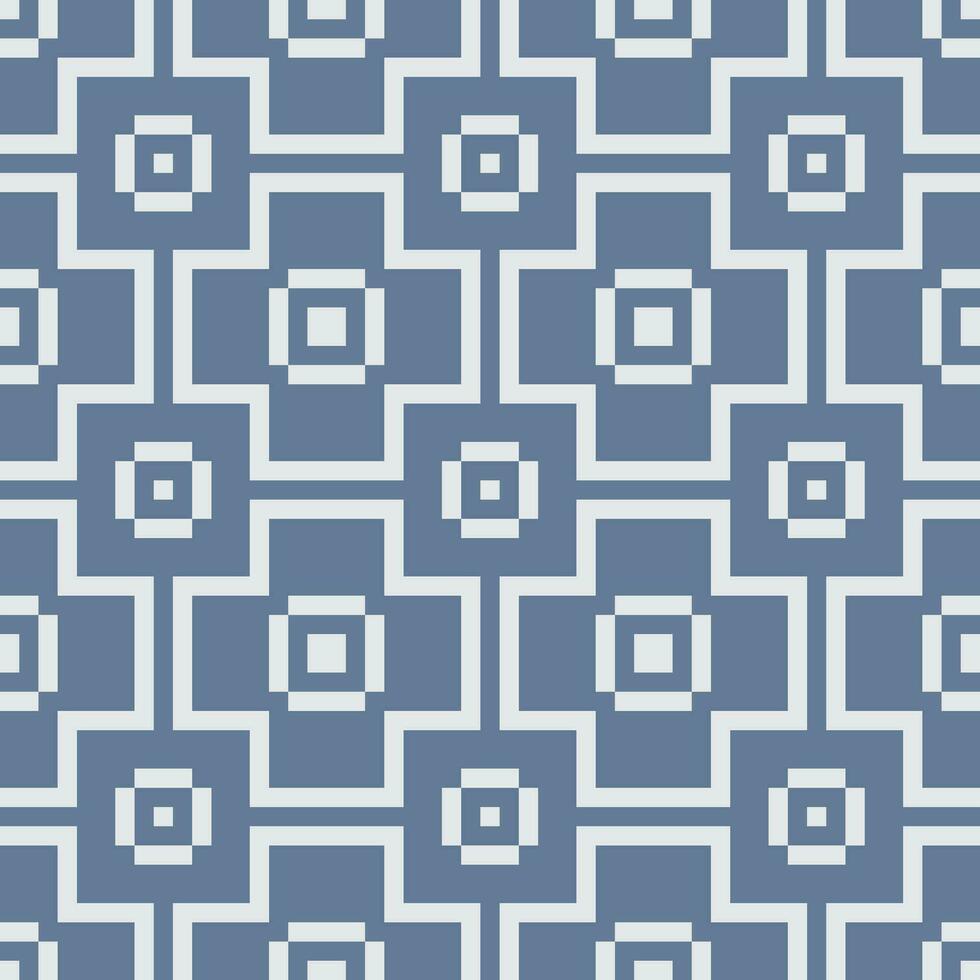 a blue and white geometric pattern vector
